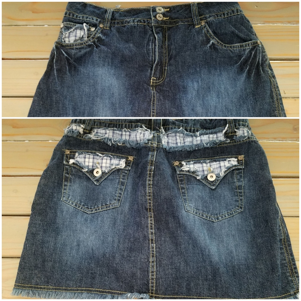 Vtg 90's Cute Denim Faded Glory skort